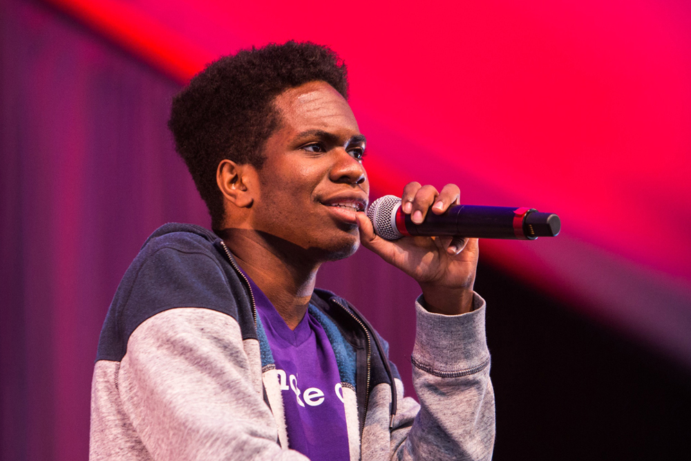 Obasi Shaw (photo by Jake Belcher, Office for the Arts at Harvard University)